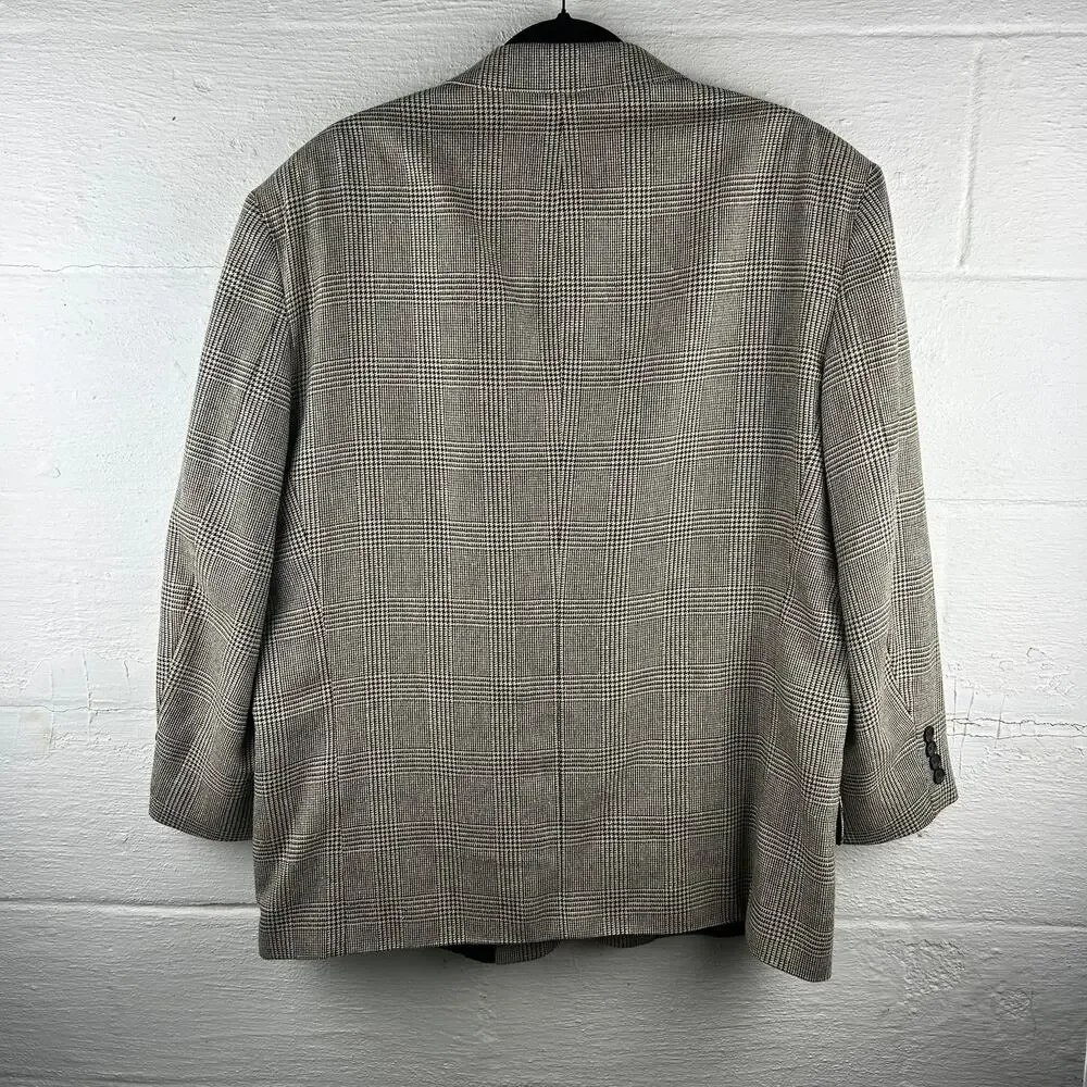 Vintage‎ Oscar De La Renta Silk Wool Blend Two-Button Blazer (46)